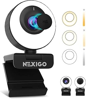 NexiGo N940P Gen 2 2K Webcam for Professionals with Sony Starvis Sensor, Dual Microphones, 3X Zoom, and Remote Control. Ideal for Video Conferencing and Streaming in Low Light