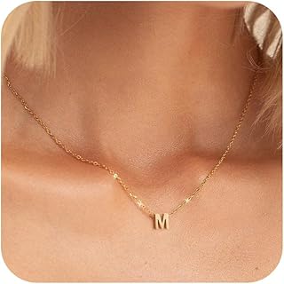 Aidenn Damen Choker-Halskette mit vergoldetem Buchstabenanhänger, verstellbare Größe und hypoallergen, ideal für besondere Anlässe und perfekte Geschenke für Frauen und Mädchen