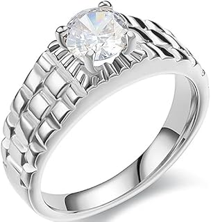 Jude Jewelers Stainless Steel Solitaire Engagement Wedding Proposal Anniversary Promise Ring