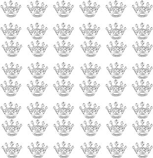 Pin Clasp Rhinestone Crown Brooch for Men and Women, Alloy Steel Gold and Silver Crown Design