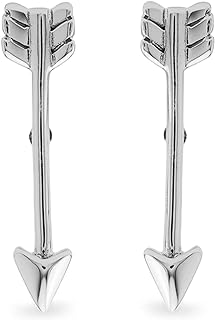 Boma Jewelry Sterling Silver Arrow Stud Earrings