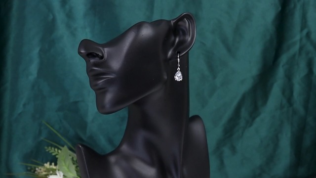 925 Sterling Silver Drop Earrings for Women Princess Teardrop 5A Cubic Zirconia Earrings Hypoallergenic Dangle Earrings for Wedding