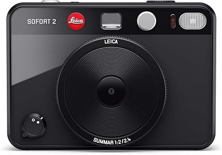 Leica Sofort 2 Digital and Instant Photo Camera with LCD Display, Two Shutter Releases, 10 Lens Effects, and FOTOS App Support. Perfect for Creative Photographers on the Go