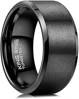 King Ring Tungsten 4/6/8/10mm Rings – Super Polished Matt Finish Tungsten Rings – Designed in USA