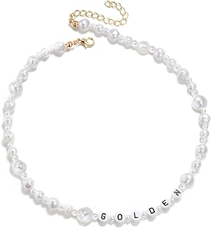 Stainless Steel Clasp Harry Styles Bohemian Irregular Pearl and Smiley Bead Choker for Women and Teen Girls - Gift-Worthy Necklace