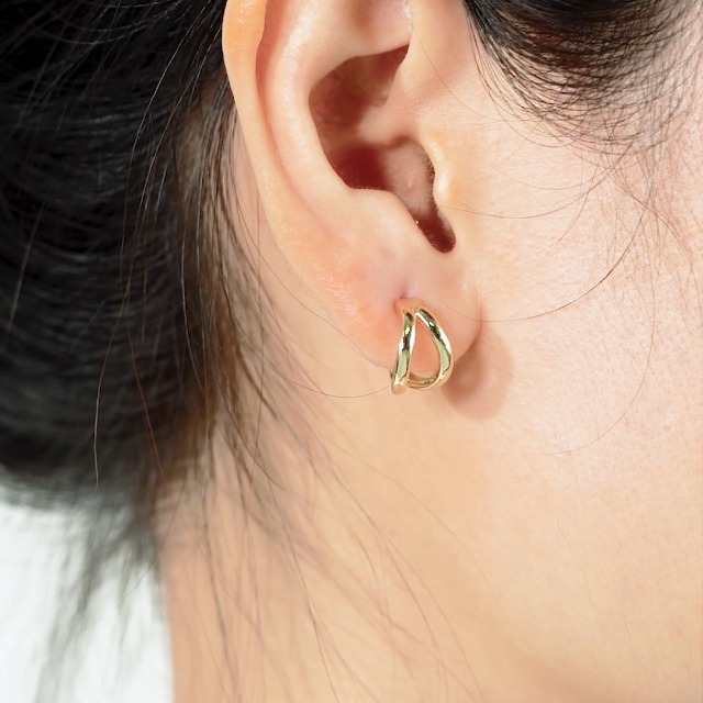 Amazon Essentials 14K Gold or Rhodium Plated Split Hoops