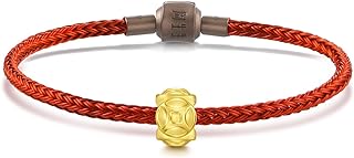 Box Chain 24K Gold Charm Bracelet - CHOW SANG SANG Wealthy Bliss Bamboo Design for Women