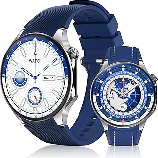 ceyot G25 メンズ スマートウォッチ、AMOLEDディスプレイと長持ちバッテリー、Bluetooth通話対応、100種運動モード搭載。アクティブな大人向け