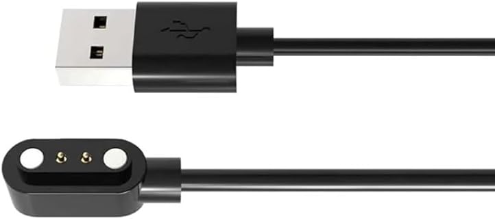 BARDATS マグネット式スマートウォッチ充電ケーブル、USB高速充電対応で安定転送、2pin 4.0mm、持ち運び便利なポータブル設計。