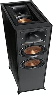 Colonnes Klipsch R-625FA avec tweeter Tractrix Horn pour système de son d'ambiance, montage au sol, bi-amplification. Idéal pour les amateurs de home cinéma