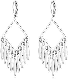 Cut-out Dangling Chandelier Earrings, Drop Dangled Earring Dangling Geometric Shape Tassel Earrings