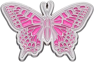 Secure Pin-Clasp Pink Panther Brooch with Flower and Roller Skate Heel Design, Adorned with Gems for Stylish Ladies