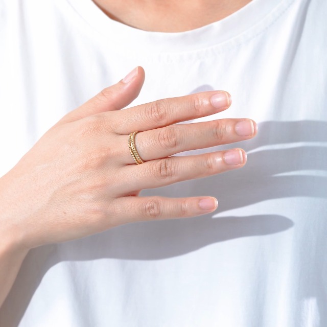14K Gold or Rhodium Plated Sterling Silver Stacking Ring Set of 3