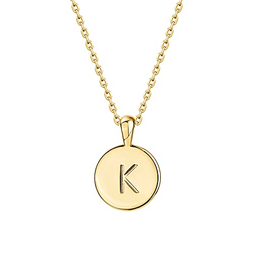14K Rose Gold Plated Letter Necklace for Women | Gold Initial Necklace for Girls