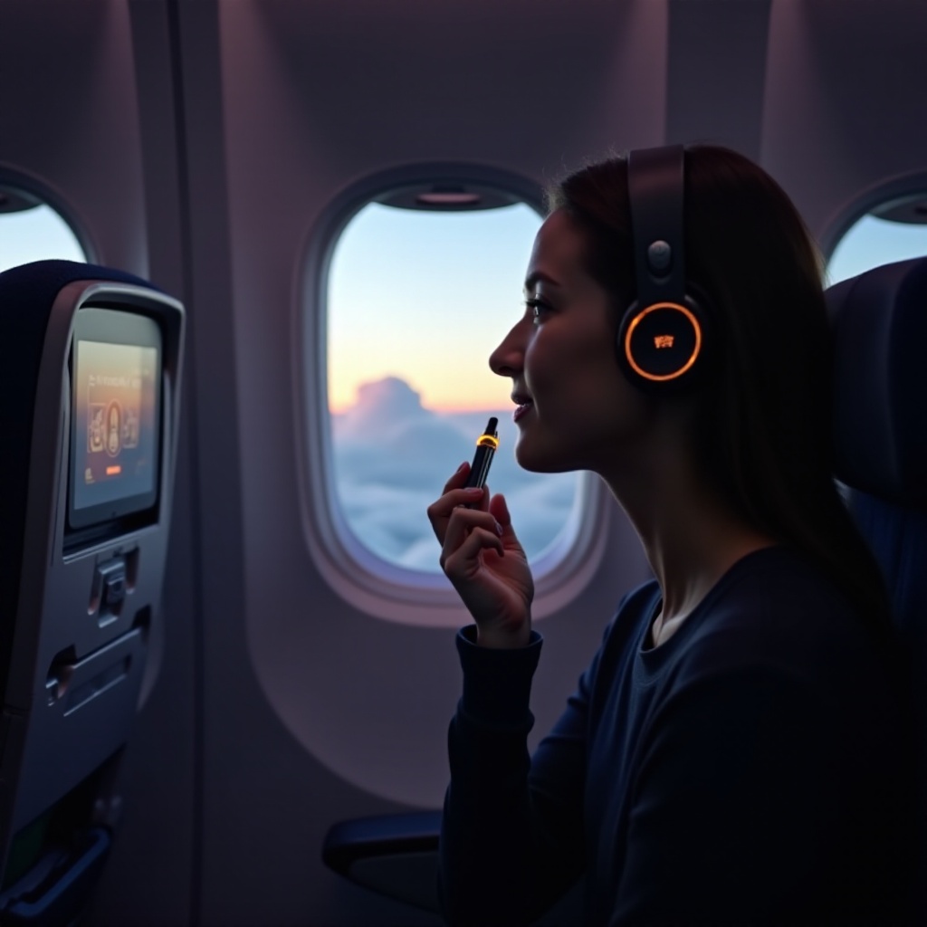 how to use wireless headphones on airplane