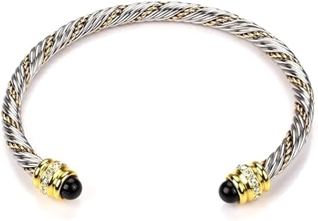 david yurman dupes Bracelet cable Twisted Cuff designer inspired cable bracelets Banglesfor Women Wire Cross