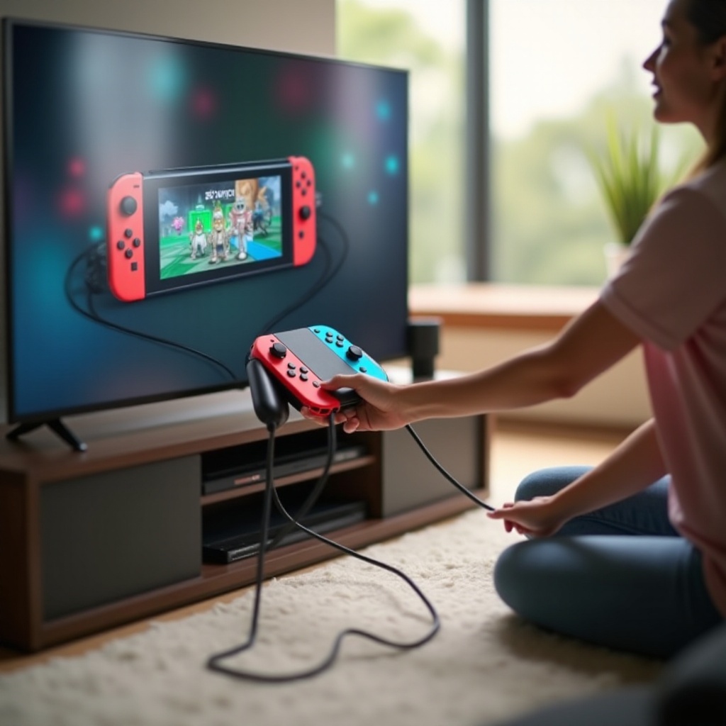 como conectar la switch a la tele