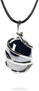 Ayana Crystals Hematite Crystal Healing Necklace for Women – Genuine & Handcrafted, Raw Hematite Pendant for Spiritual Balance, Aries Birthstone, Root Chakra Energy