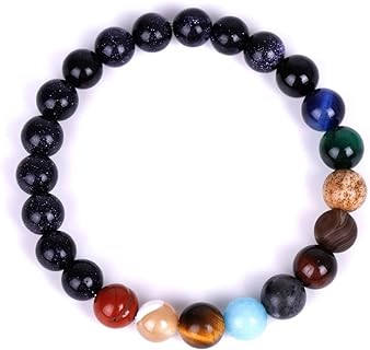 8mm Solar System Bracelet Universe Galaxy Planet Stone Beaded Healing Stretch Bracelets