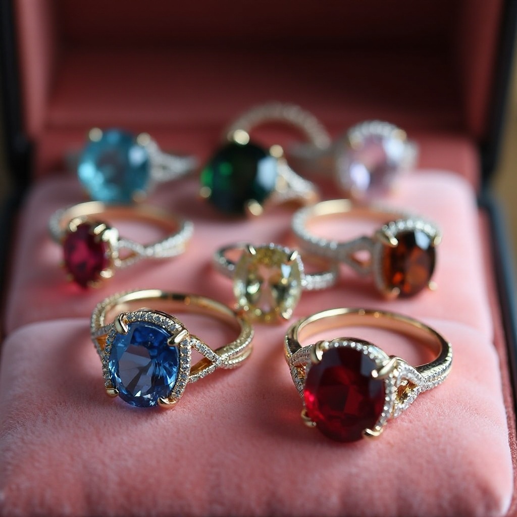 affordable gemstone engagement rings