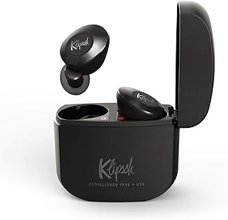 Klipsch T5 Écouteurs Intra-auriculaires Bluetooth avec Isolation Acoustique et Antenne à Renforcement de Signal. Idéal pour une Utilisation Quotidienne et Sportive