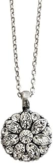 16-Inch Mariana Guardian Angel Crystal Pendant Necklace with Link Chain and Lobster Claw Clasp for Women, On A Clear Day Design