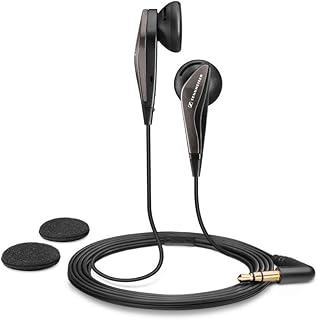 Sennheiser MX 375 In-Ear Kopfhörer mit dynamischem Bass und Geräuschabschirmung, ultraleichtem Design und Transporttasche, ideal für Smartphones und Mediaplayer in Schwarz