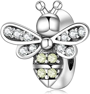 FAEFASH Spacer Charm Rubber Stopper Spacer Bead 925 Sterling Silver Clip Charm fit Pandora Style Charm Bracelets