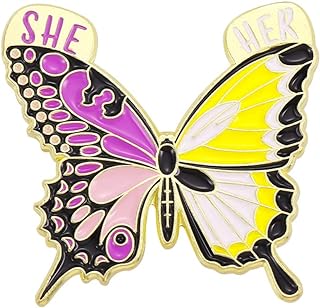 Punk Beautiful Moth Pronoun Butterfly Insect Animal Badges Brooch