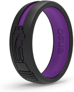 Enso Rings Star Wars Lightsaber Collection - Dualtone Silicone Ring - Etched Design - Comfortable, Breathable, and Safe