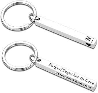 Iron 6th Anniversary Keychain Gift for Husband/Wife from China - Forged in Love, Practical & Symbolic