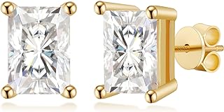 Bagutta Pavone Cubic Zirconia Stud Earrings for Women,18K Gold Plated,Women’s 925 Sterling Silver Simulated Diamond CZ Earrings with Pear/Round/Baguette/Princess/Marquise Cut.