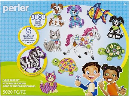 Perler Pet Parade Deluxe Fuse Bead Craft Activity Kit, 5020 pcs