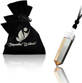 Pyrite Healing Crystal Necklace - Abundance & Luck Magnet. Prosperity, Wealth & Protection. Balance