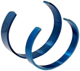 2 PCS Couples cuff bracelet Solid Minimalist Stainless Steel Cuff Bangle Bracelet designed for men women couples lovers