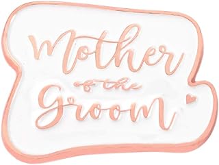 Wedding Enamel Pin for Women Mom Personalized Gift for Her Bride Brooch Gifts for Bridesmaids Alphabet Jewelry