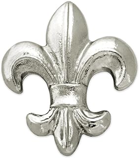 PinMart's Silver Plated Fleur-de-lis "Flower of the Lily" French Lapel Pin