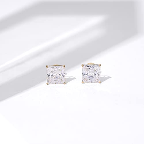 Swarovski Zirconia Square Stud Earrings