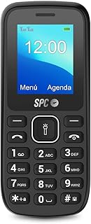 SPC Talk Großtasten-Handy für Senioren mit 4,6-cm-Display und 800-mAh-Akku, Dual-SIM, FM-Radio, Taschenlampe und Rückkamera. Perfekt für einfachen Gebrauch