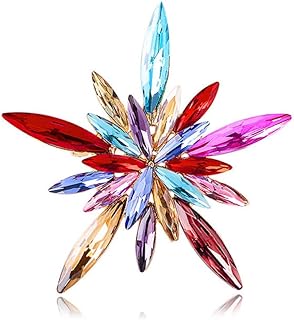 Colorful Crystal Flower Brooch Pin with Rhinestone Bouquet Design for Women - Chic Jewelry Accessory from China