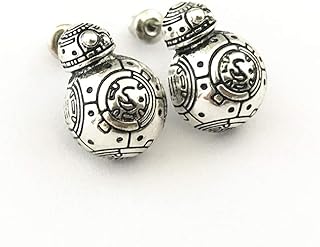 Pair of Anime-Themed Alloy Stud Earrings with Push Back Design Perfect for Cosplay Events or Anime Fans