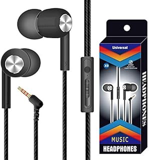 Écouteurs Intra-Auriculaires Rtinle pour Sport, Magnétiques et Résistants à la Transpiration avec Isolation Acoustique et Basses Puissantes, Port Jack 3,5 mm