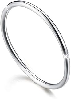 ✦Mothers Day Gifts Thin Rings Thumb Rings For Women Size 2-11 925 Sterling Silver 14K Gold Plated High Polish Minimalist Stackable Rings 1mm Ring Engagement Ring for Women.