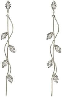 Crystal Wedding Earrings for Bridal Bridesmaid ，Bride Drop Earrings Gold Chandelier Dangle Earrings for Women， Cubic Zirconia Rhinestone Dangling Earrings Prom Party Jewelry Gifts