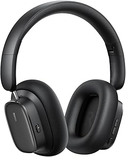 Baseus Noise Cancelling Kopfhörer mit 100 Std. Akku und 0,038s niedriger Latenz, LHDC Hi-Res Sound und ENC-Mikrofone, ideal für Musikgenuss und Gaming