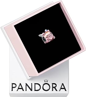 Pandora Flying Unicorn Pig Charm - Compatible Moments Bracelets - Jewelry for Women - Gift for Women in Your Life - Made with Sterling Silver & Enamel, With Gift Box