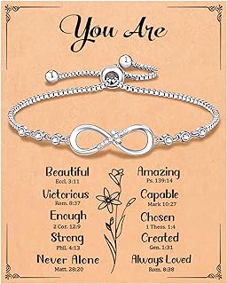 Lobster Claw Clasp, Cubic Zirconia Cross Charm Bracelet, Box Chain Design, Ideal Christian Gift for Women and Girls, Infinity Shape