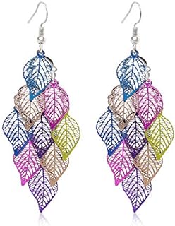 Dangle Earrings for Women Handmade Boho Super Lightweight Chandelier Dangle Drop Earring Gold Silver Plated