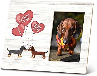 Quality Wood Dachshund Brooch with Wall Mount Back Finding - Ideal Gift for Mothers and Grandparents, Classic Rectangular Design - SRADMO