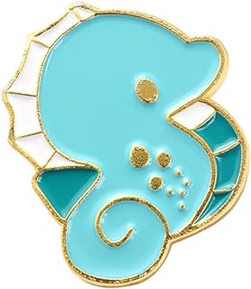 Marine Organism Turtles Octopus Narwhals Buffalo Seahorses Brooches Lapel Pin Cartoon Ocean Sea Jewelry Enamel Pins